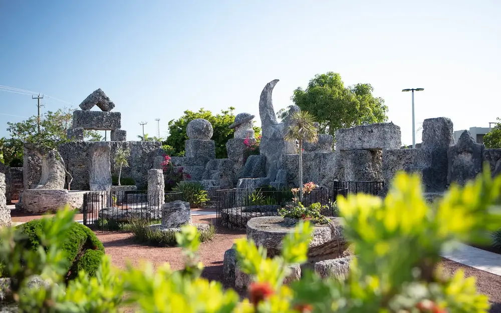 Coral Castle's sculpture garden