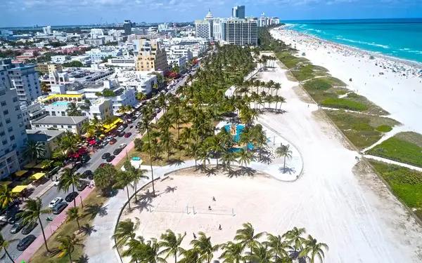 Lummus Park - South Beach - Aerial View